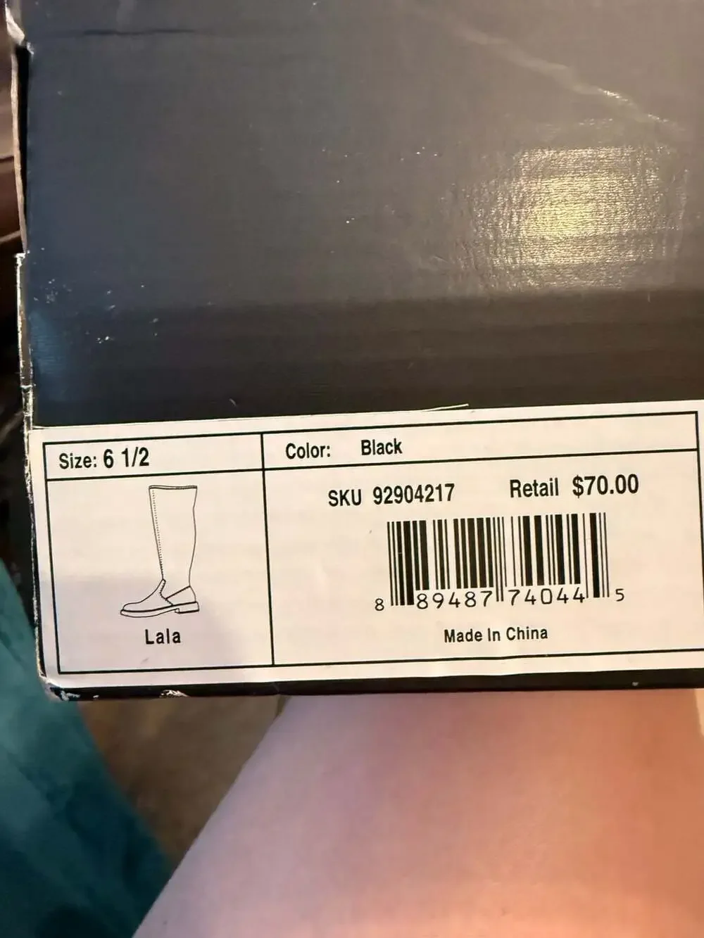 SM New York Lala Black Over-The-Knee Stretch Boots